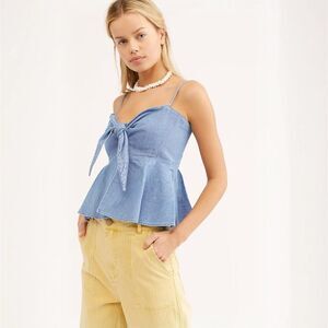 Levi's Made & Crafted Denim Seniorita Peplum Top XS